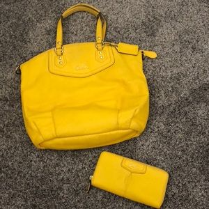 Coach handbag and wallet